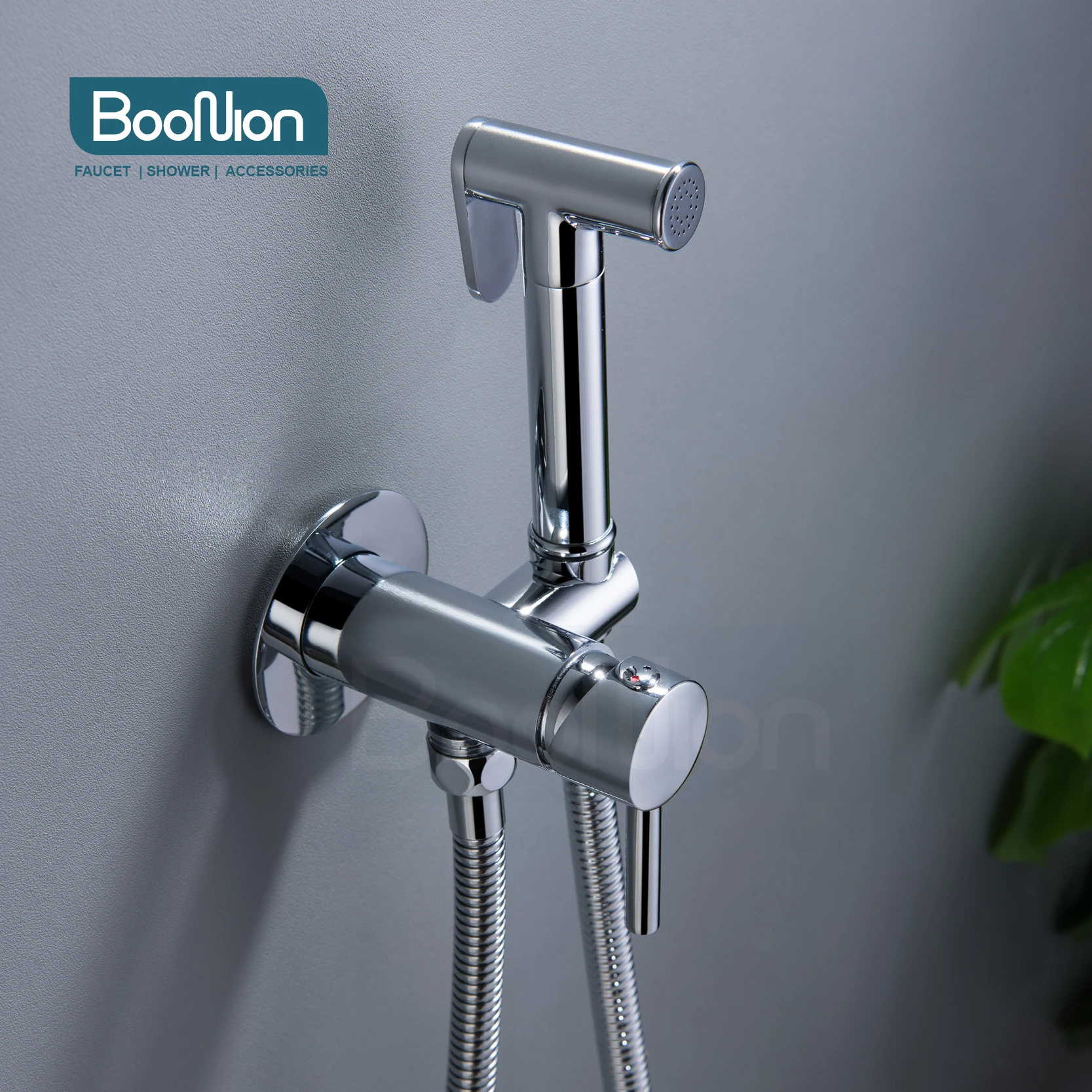 

Boonion Bidet faucet Brass chrome plated shower faucet Hot and cold faucet shower faucet Toilet faucet Minimalist style