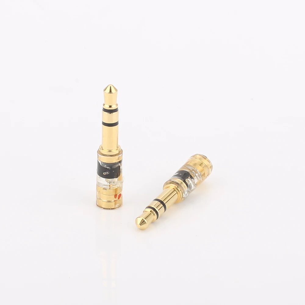 pair Gold Plated MMCX/.78mm Female to 3.5mm Male Converter Adapter for t1 t5p D600 D7100 Z1 Z1R FOCAL ELLEAR Headphones