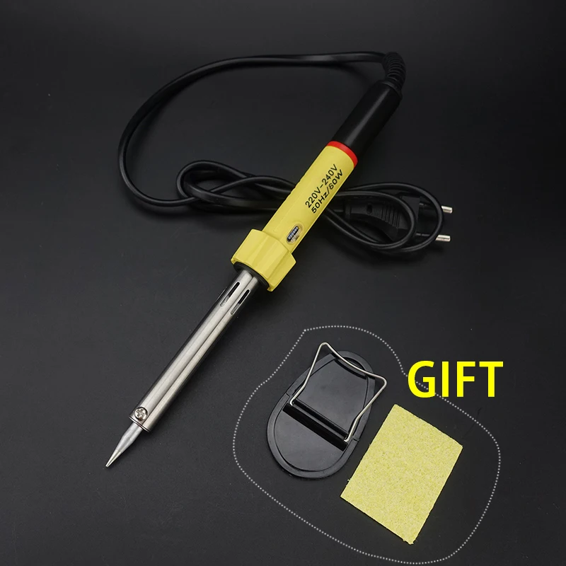 

Free Shipping 60W Electric Soldering Iron External Heated Type With Power Light Fine Long Life AC220V