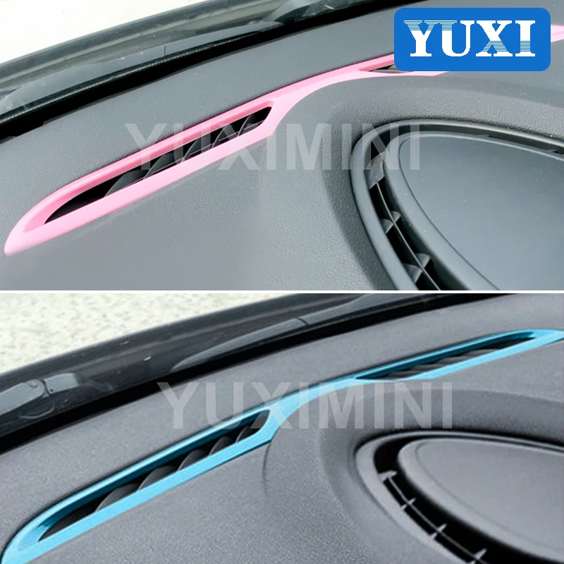 Car Dashboard Air Outlet ABS Plastic Decorative Strip For BMW MINI ONE Cooper S JCW F55 F56 F57 Car Styling Interior Accessories