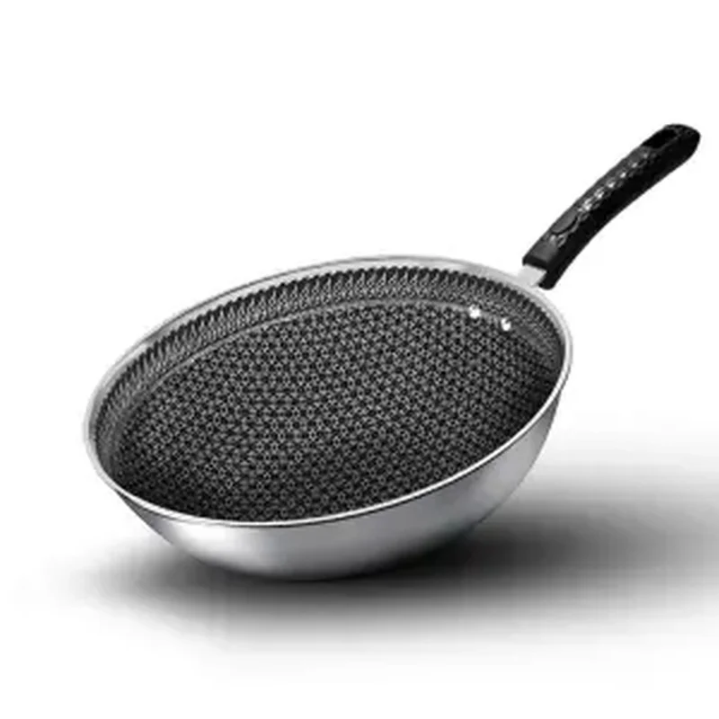 

Non-stick Pan Stainless Steel Pan Antibacterial Stainless Steel Wok Non-stick Pan Household Wok Pan Pans Pancake Pan W Cookware