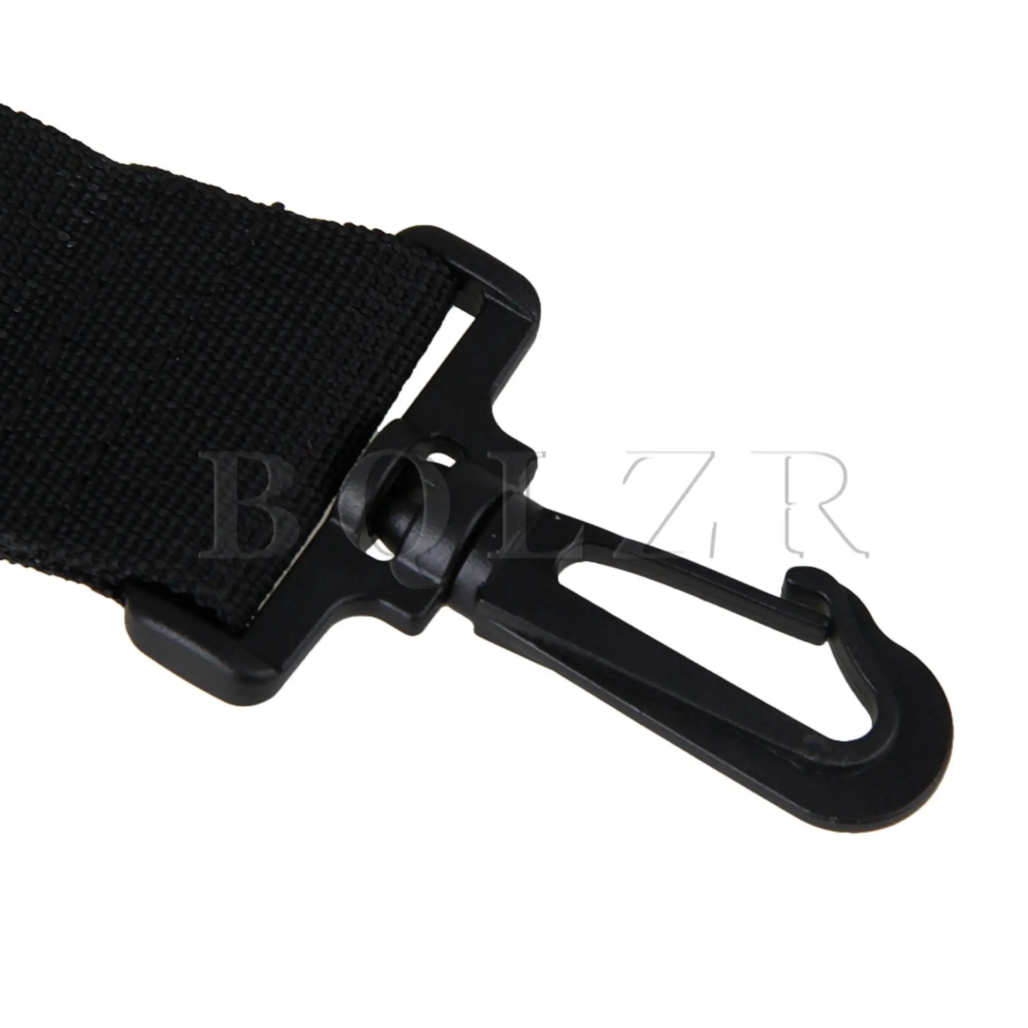 BQLZR 38mm Black Plastic Adjustable Computer Bag PP Laptop Shoulder Strap