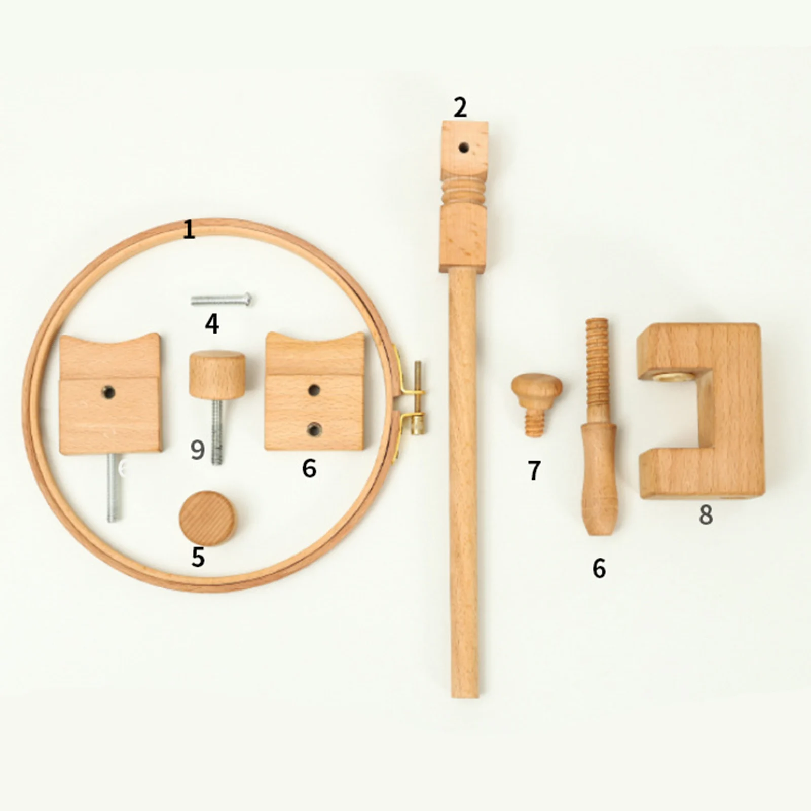 

Регулируемый пяльцы держатель с зажимом, деревянный крест стежка подставка для инструменты для шитья