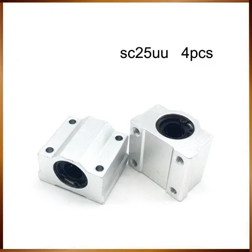 

4pcs SC25UU Scs25uu Linear Motion Ball Bearings Cnc Parts Slide Block Bushing For 25mm Linear Shaft Guide Rail CNC Parts