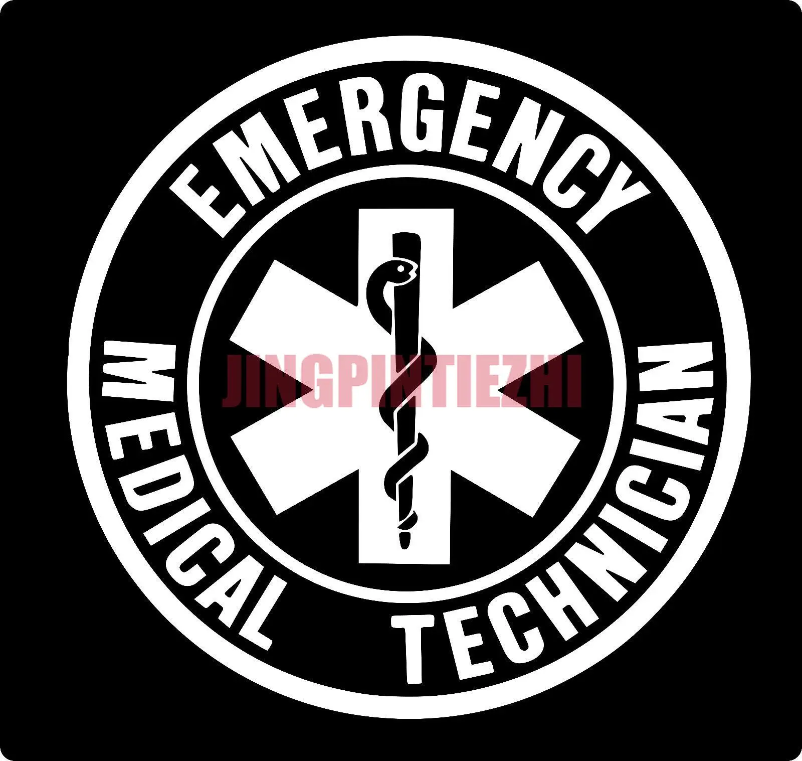 Personality Car Sticker EMT Emergency Medical Technician Logo Vinyl Decal Sticker Car Truck Window Car Decal Decoration Laptop