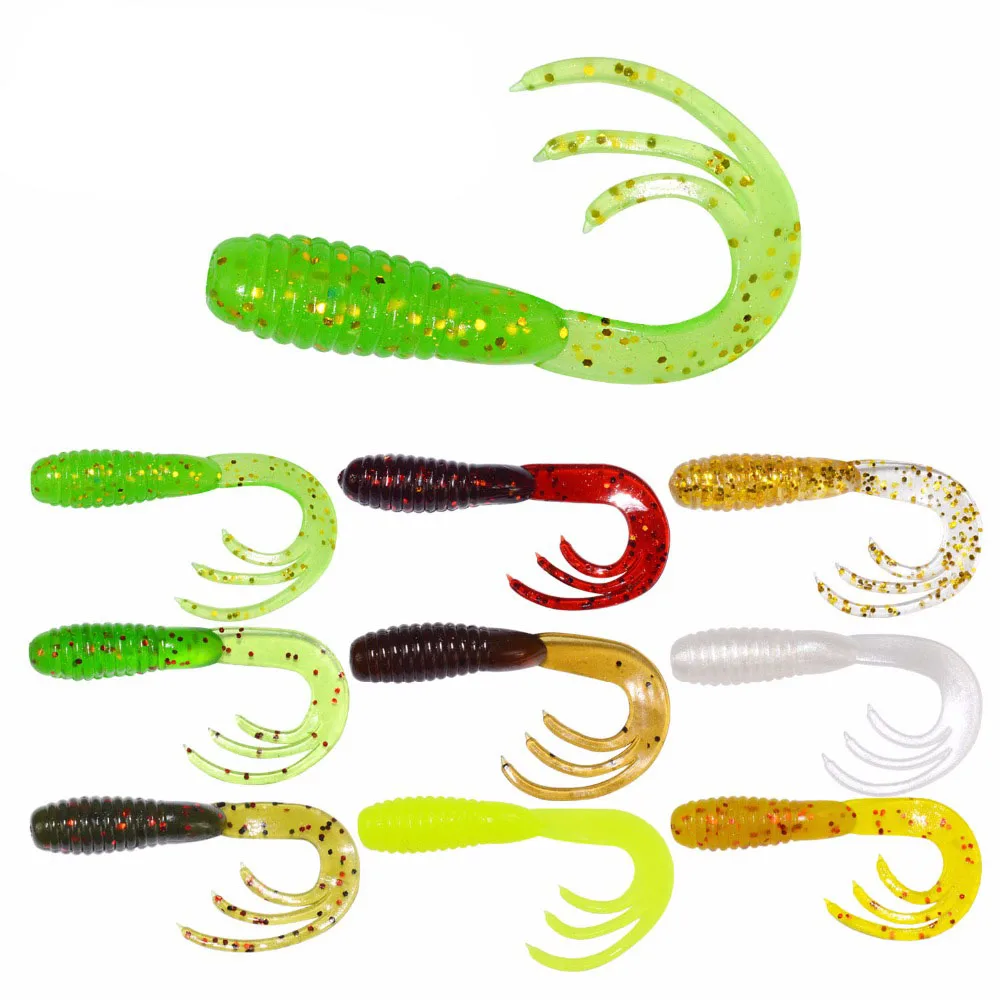 ILure 50 Pcs/lot Fishing Soft Lure 38mm 0.7g Softbait Swimbait Claw Bait Artificial Bait Fishing Lures Fishing Tackle Crankbait