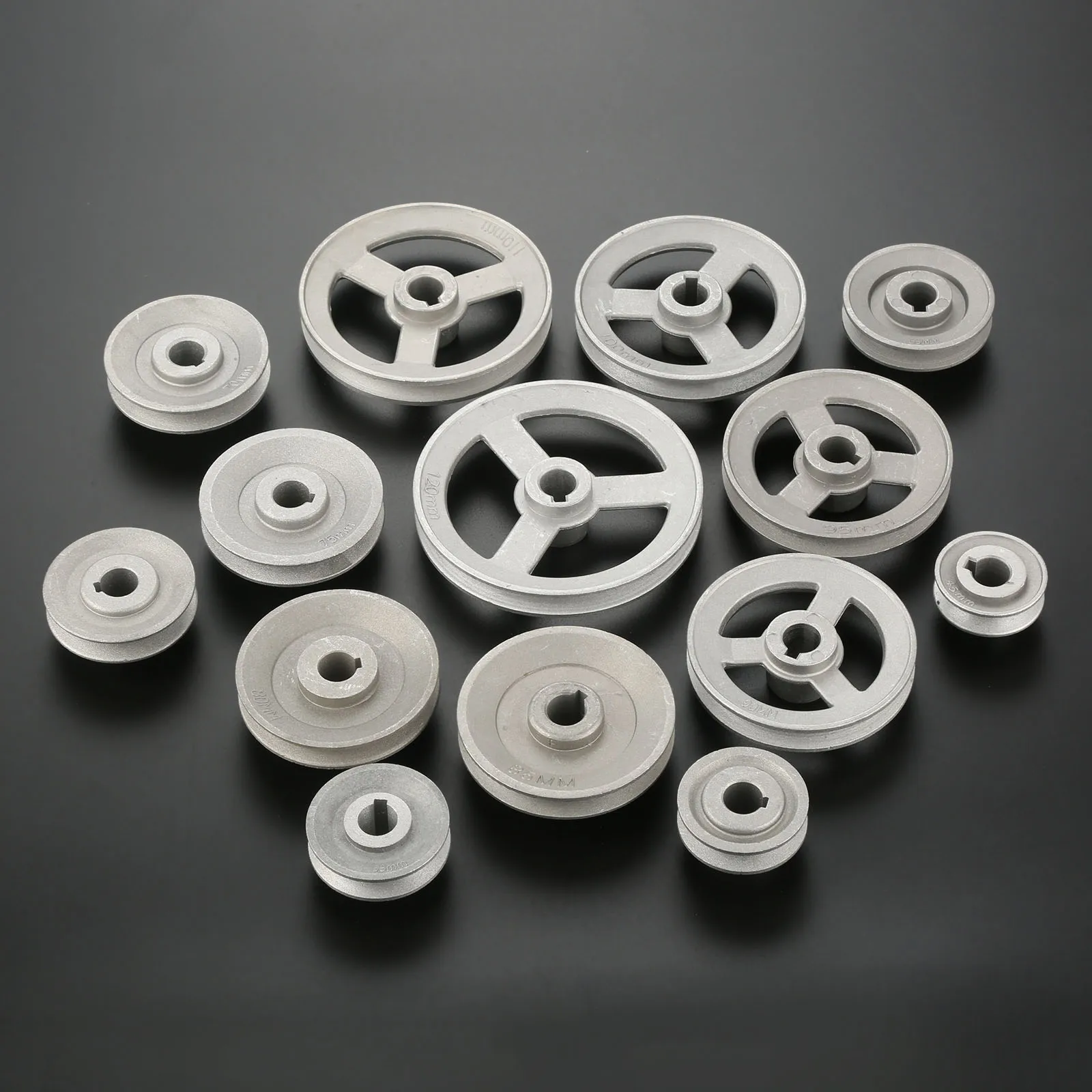 Industrial Sewing Machine Timming Transfer Wheel Pulley Belt Wheels Metal Sewing Part 45mm-120mm Solid/Hollow Aluminum 14 sizes