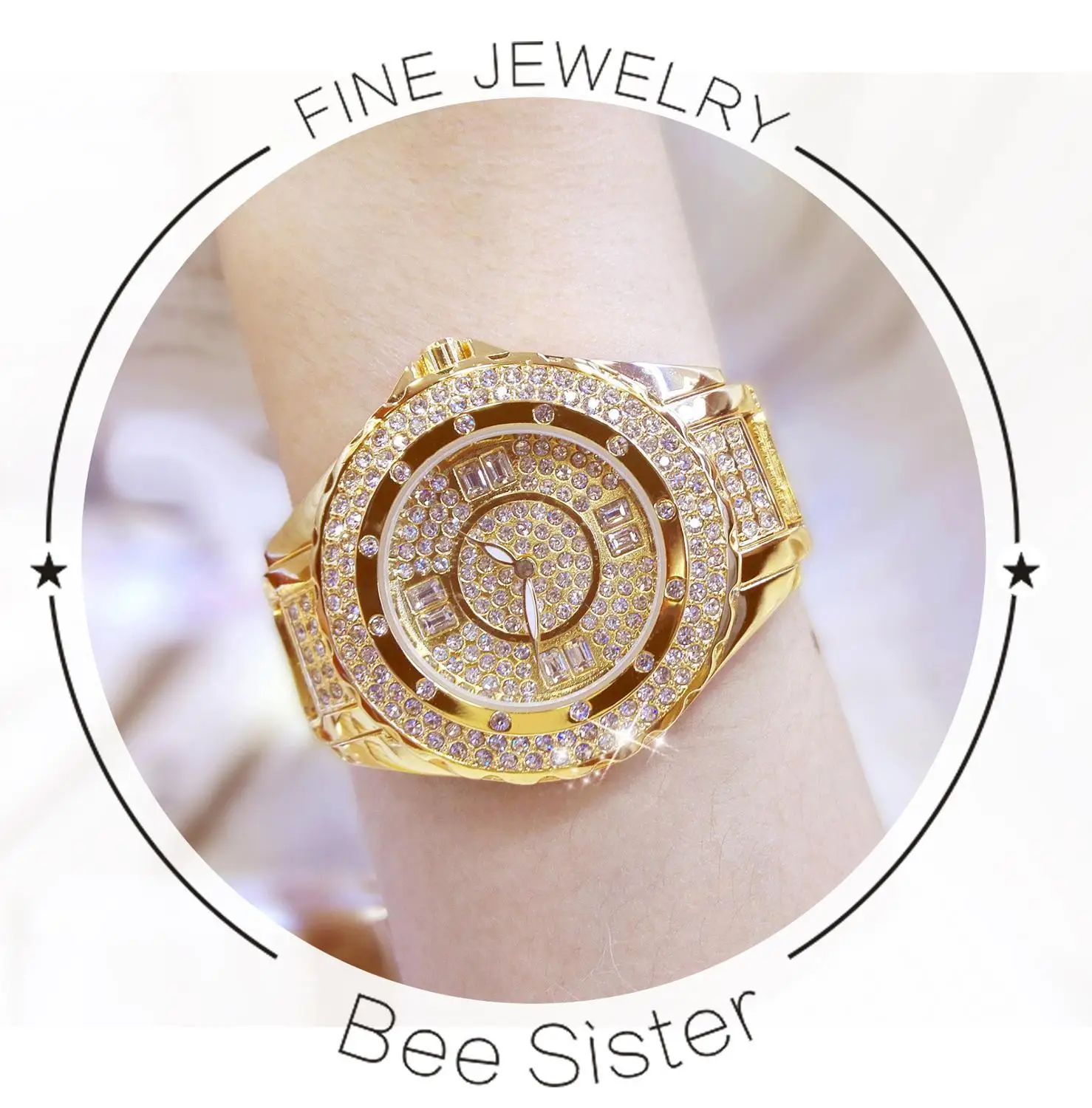 Женские наручные часы 2023 года, женские наручные часы, женские часы из чешского алмаза, украшенные блестками, звездное небо, часы, подарок для жены