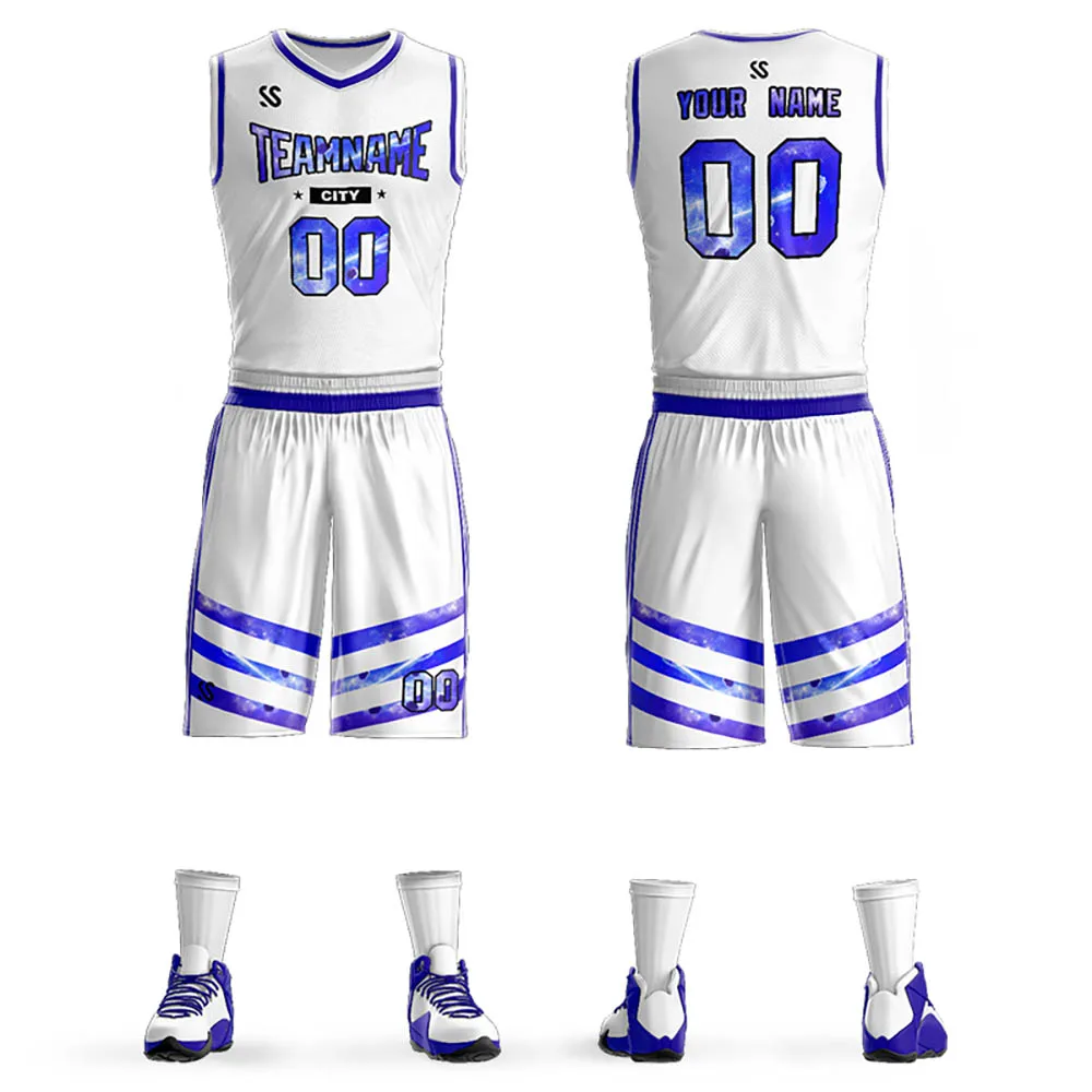 Custom Men Basketball Jersey Set Personalized Basketball Jersey Suit Print Name Number Sports fans Training Uniform