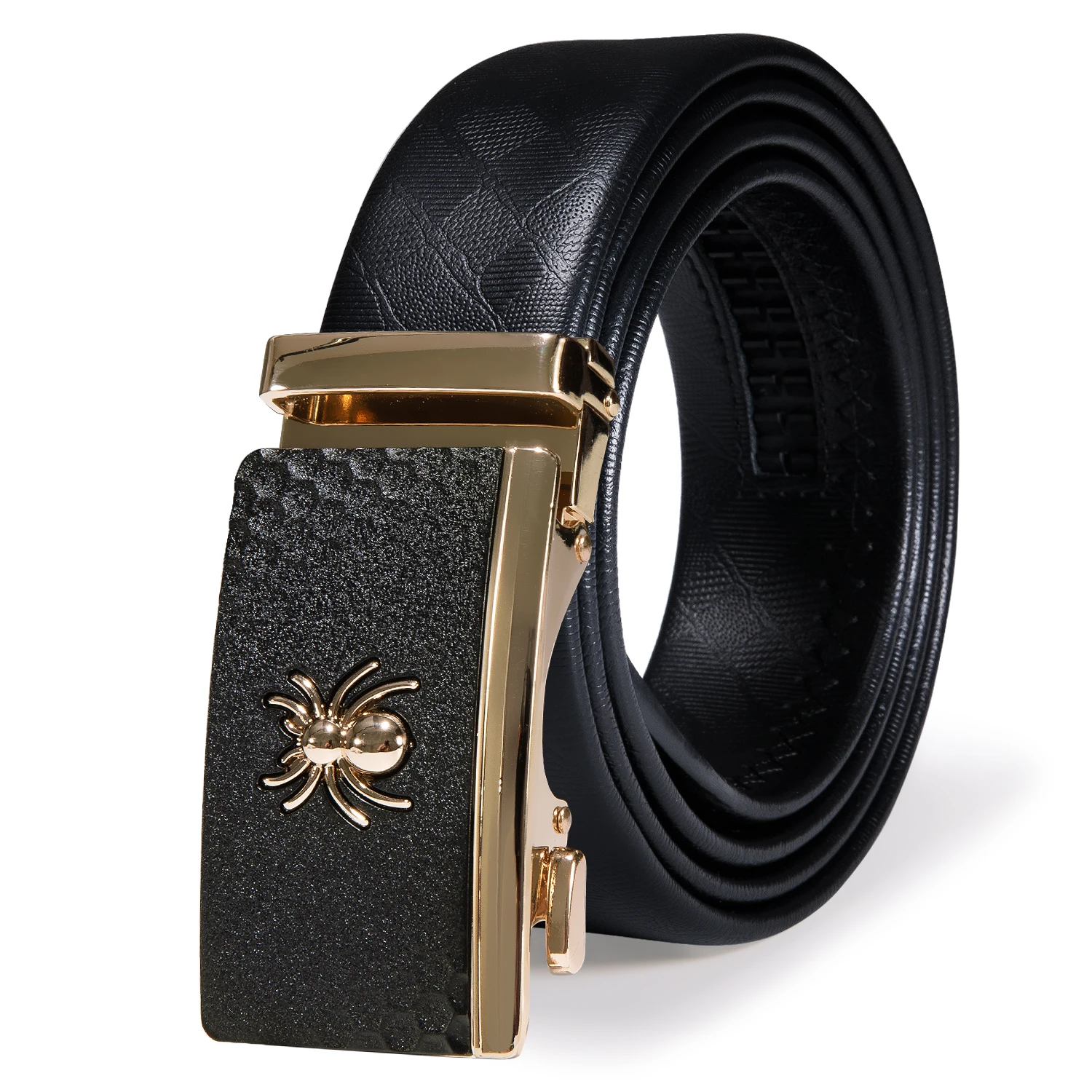 Designer Men\'s Belts Fashion Gold Spider Automatic Buckle Belts Brand Genuine Leather Belts Men Business Trouser Strap DiBanGu