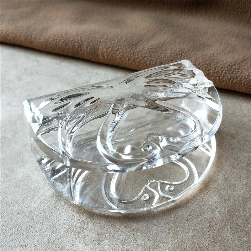 Leaf Stamped Glass Napkin Holder Decorative Glass Couple Swan Tissue Stand Dining Table Necessity Tableware Accessories Supplies