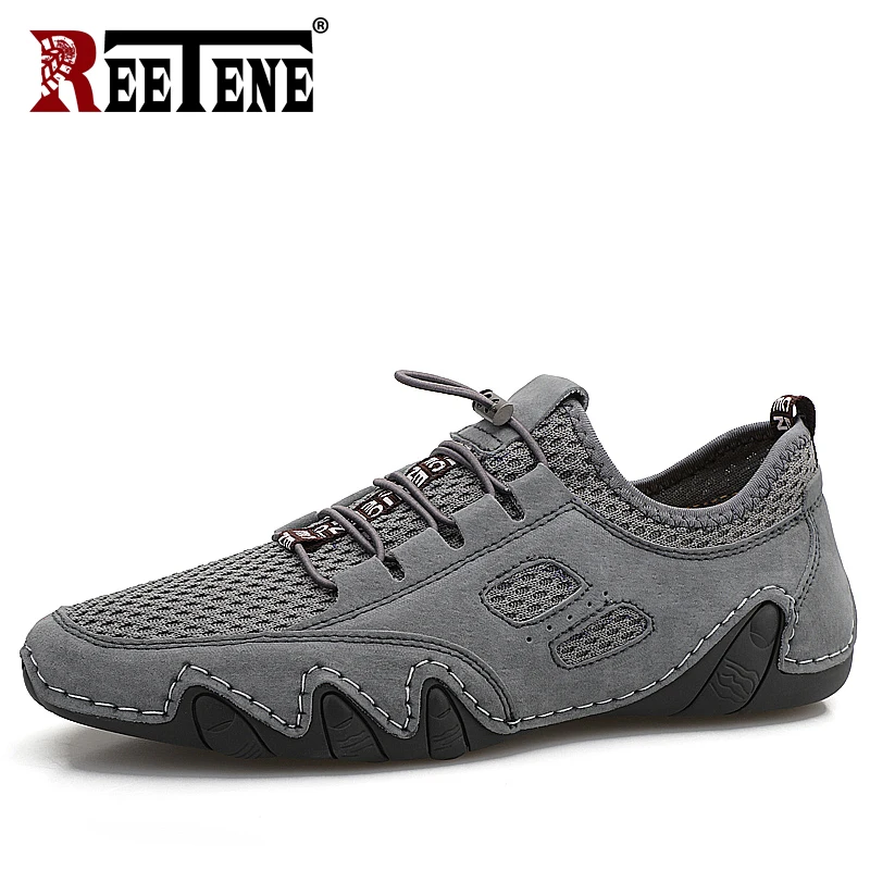 REETENE Big Size 38-46 Lightweight Loafers Men Quality Men Casual Shoes Breathable Sneakers For Men Comfort Men'S Driving Shoes