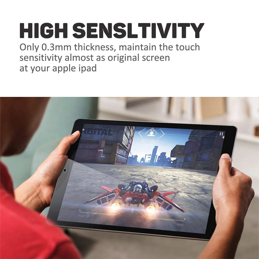 2 Stück gehärtete Glasfolien für 2024 iPad Air 11/13 M2 Pro 11/13 M4 Displayschutzfolie für iPad 3/4/5/6/7/8/9/10th Air 4/5 Pro 11 – Detail 6