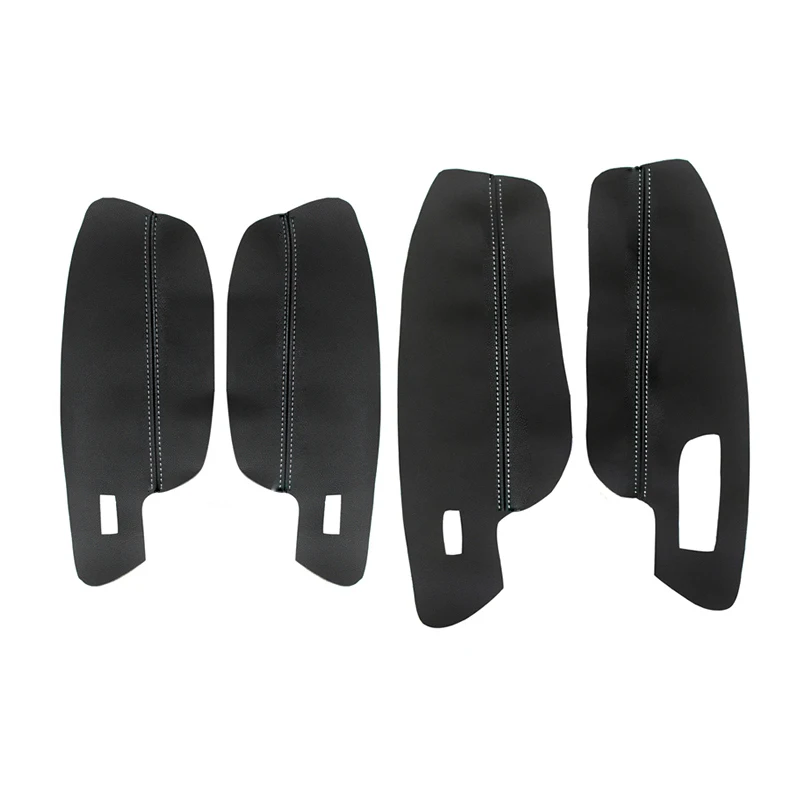 Cubierta de reposabrazos de cuero suave para VW Golf 7 2014 2015 2016 2017 2018, 4 Uds., cubierta de reposabrazos de Panel de puerta de coche,