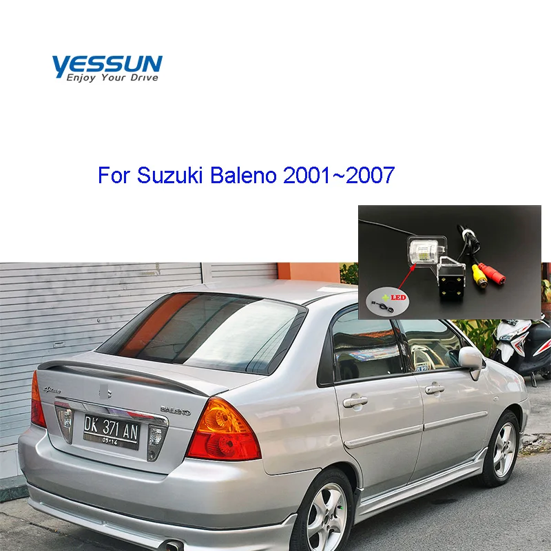 Yessun HD Rear view camera For Suzuki Baleno Aerio Liana 5D Hatchback 2001~2007 night vison license plate camera/car reversing