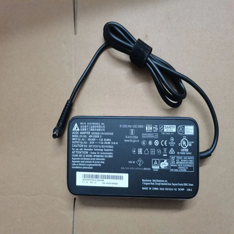 NEW OEM Delta 20V 11.5A 230W ADP-230GB D 5.5mm*2.5mm AC Adapter For MSI GS66 Stealth 10UG-219 MS-16V3 RTX3070 Original