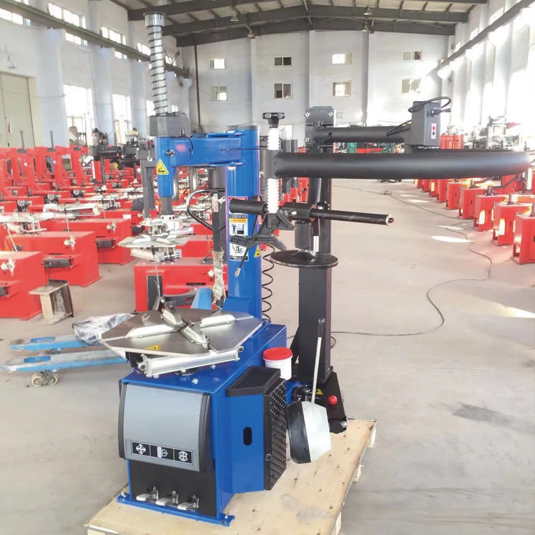 Tire Changer Machine With Swing Limb Type Right Side Slide Auxiliary Arm