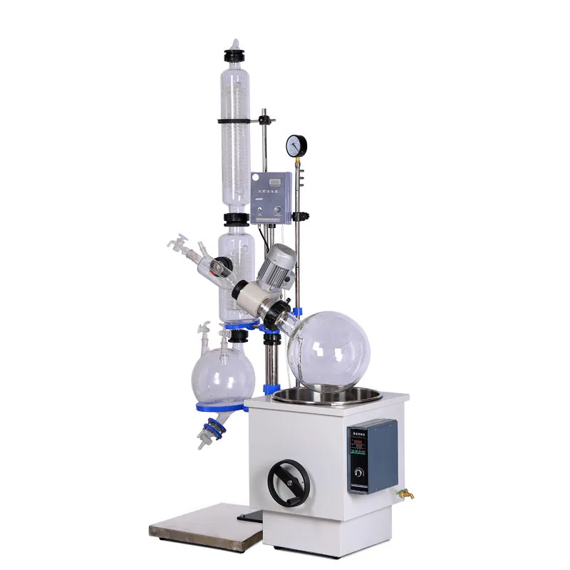 Lab RE1002 Crystallizer Equipment Rotary Evaporator 10L with Manual Lift For Lab Supplies Medical Plant hemp