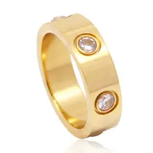 Luxury 6 Crystal Love Ring for Women #3
