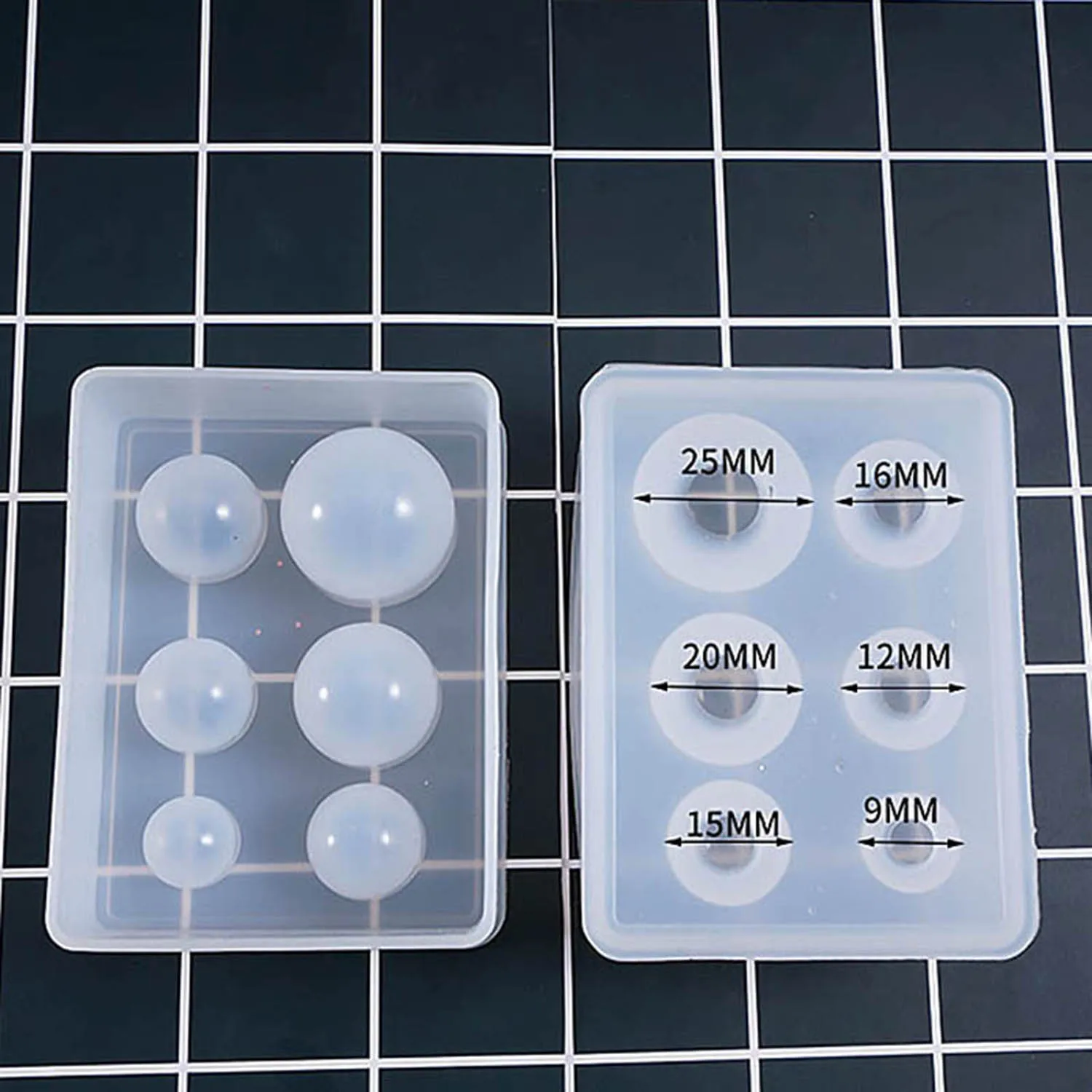 Ball Silicone Mold Epoxy Resin Moulds for Jewelry Making Earring Necklace Key Chain Pendant Handmade DIY Jewelry Craft Tools