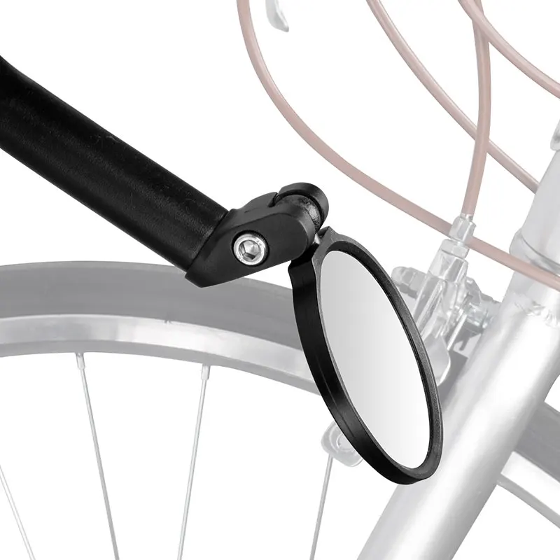 Unbreakable Stainless Steel Lens Mirror MTB Road Bicycle 1PC  Clear Wide Range Back Sight Reflector Angle Adjust Hafny