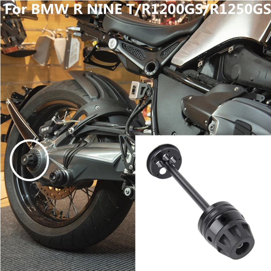 

R1250GS Motorcycle Rear Refit Wheel Fork Axle Cap Crash Pads Slider Protector for BMW R1200GS LC Adv R Nine T 2013-2018 K1200R