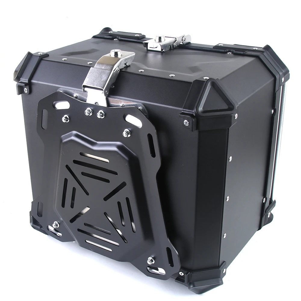 25L 36L 45L 55L Motorcycle Tail Rear Top Luggage Box Helmet Case Storage Trunk Aluminum Toolbox Universal Accessories Waterproof