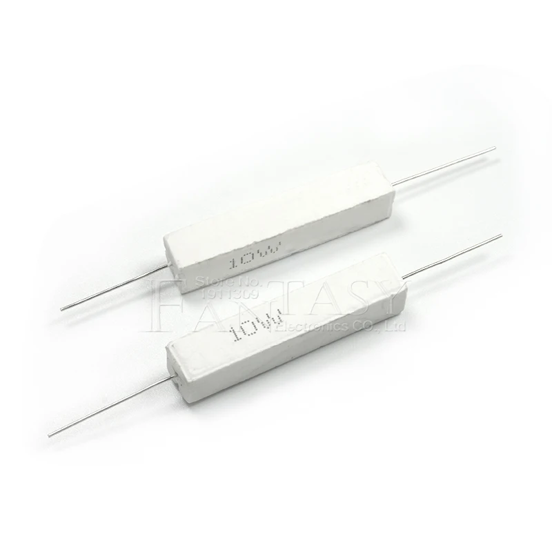10pcs 10W Cement resistance resistor 1 2 5 8 10 15 20 25 100 ohm 1R 2R 5R 8R 10R 15R 20R 25R 100R 1k 2k 10k