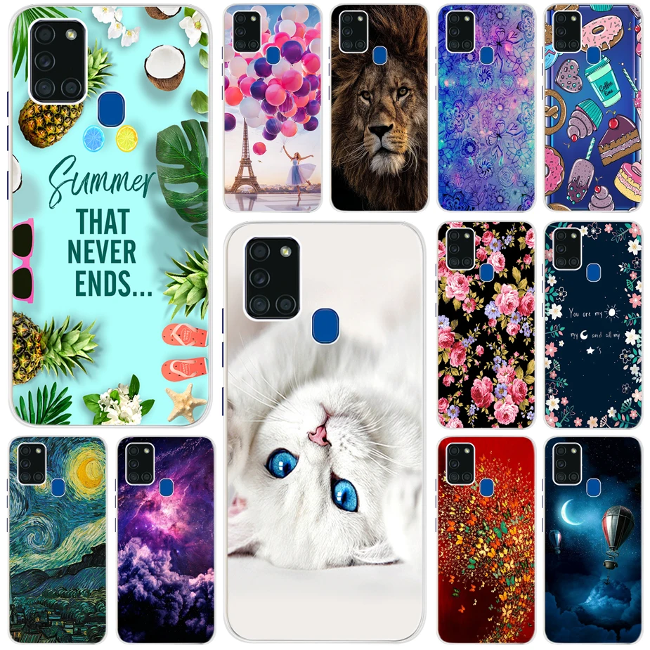 DIY Soft Silicone Phone Case For Samsung Galaxy A21s Case  Mobile Phone Accessories For Samsung A21s SM-A217F/DSN Back Cover