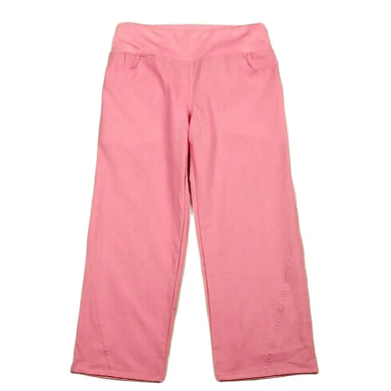 Makuluya Women 2024 Better Linen FREEOEM Elastic Waist All-Match Wide Leg Casual Top Straight Pants Comfortable Loose Trousers