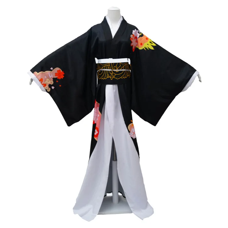 Demon Slayer Kimetsu No Yaiba Kibutsuji Muzan Halloween Performance Cosplay Kimono Costume Full Set