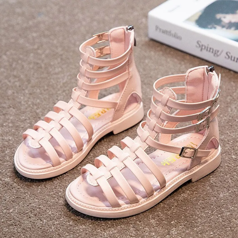 2021 mädchen Sandalen Kleinkind Schuhe Infant Baby Mädchen Schuhe Prinzessin Zip Kinder Sandalen Für Mädchen Sommer Mode Kinder Schuhe