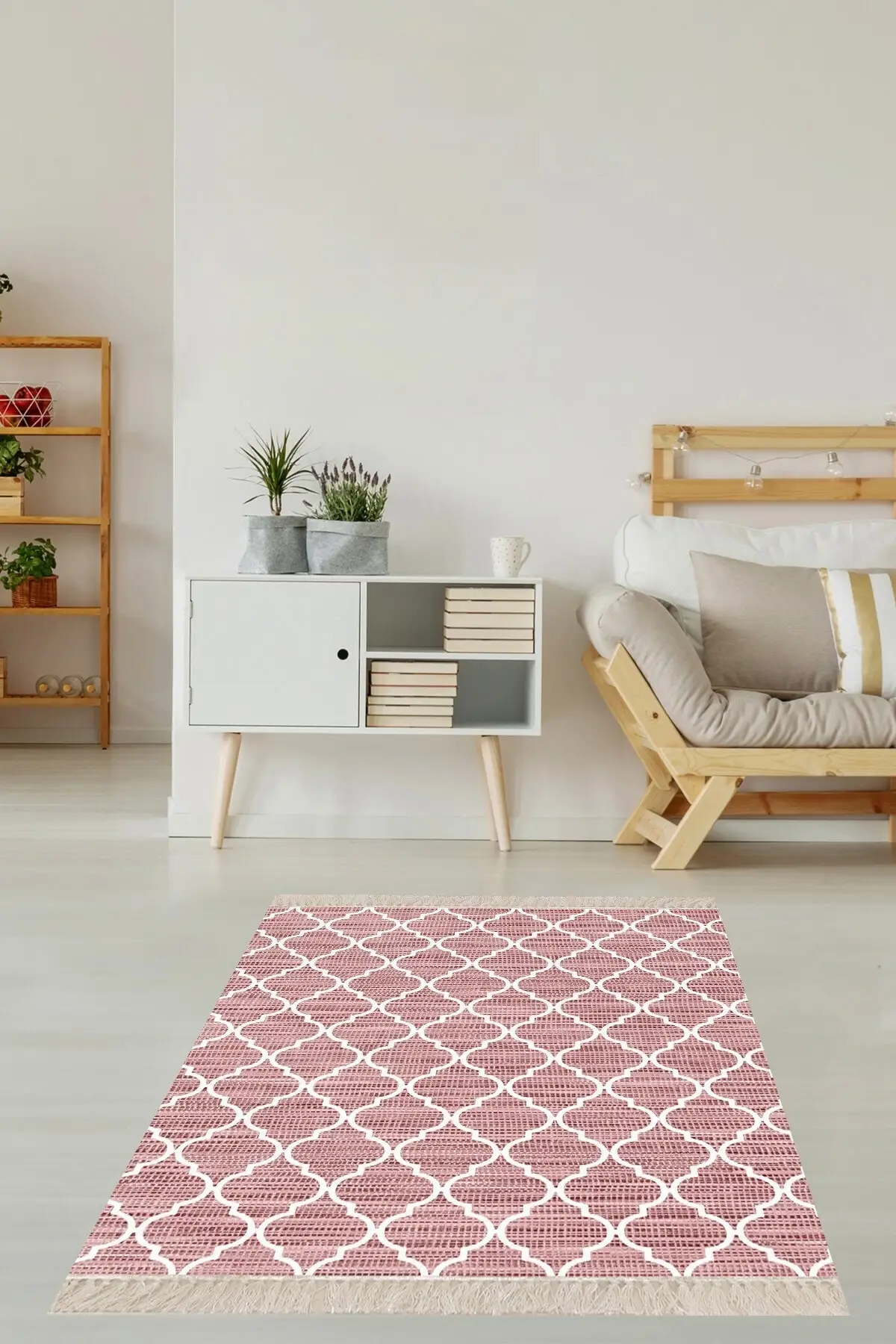 Geometric Tile Pattern Digital Print Washable Non-Slip Floor Ethnic Rug Pattern Living Room Carpet Stain Proof Anti Fluff