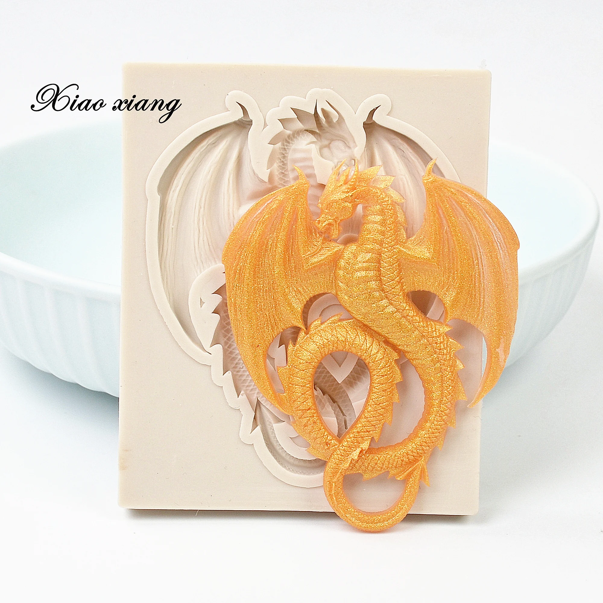 Luyou 3D Dragon Fondant Molds Slicone Molds For Cake Decorating Tools Molds Pastry Kitchen Baking Accessories FM1357