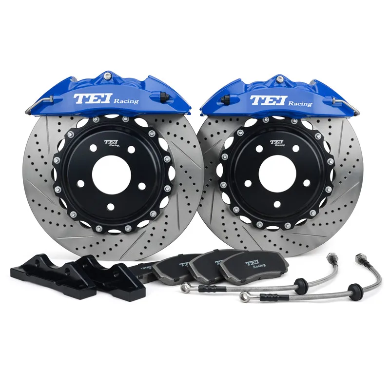 BIG BRAKE KIT 355X28MM ROTOR  4 PISTON CALIPER BLUE For Mazda 3 Mazda3 AXELA  MAZDA6 ATENZA 2019-2021