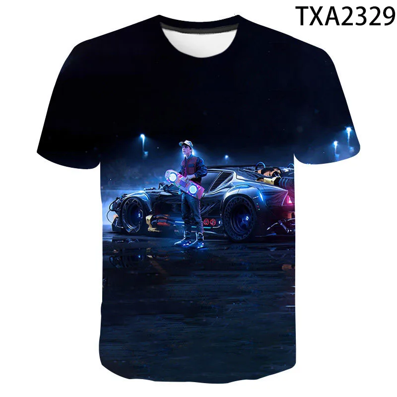 2021 New Movie Back To The Future T-Shirt Men Women Children Fashion Harajuku Cool Tops Trendy Streetwear Tee Clothes