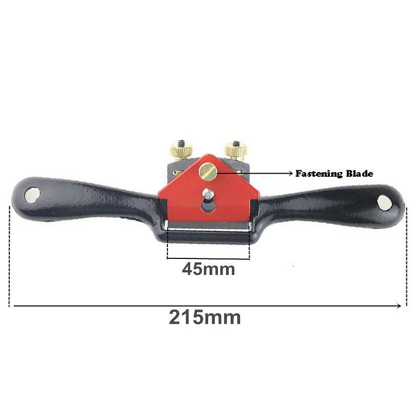 Cepillo de mano plano ajustable para carpintería, herramienta de corte de borde de madera con tornillo/hoja, 9\