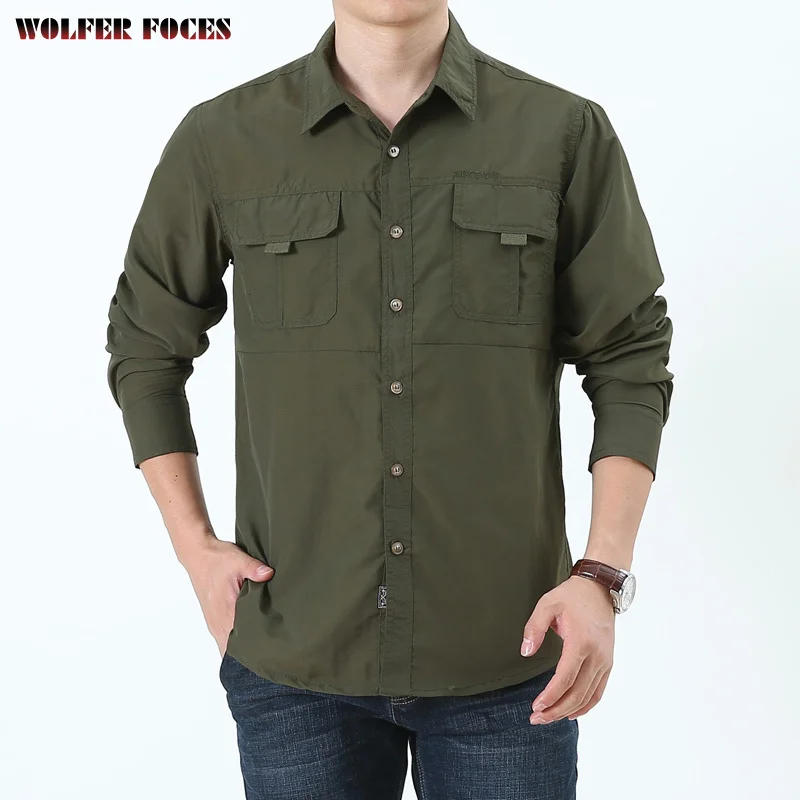 

New Autumn Long-sleeved Shirt Men's Fashion Casual Loose Large Size Solid Color Business Pure Cotton Shirt Men's Shirt