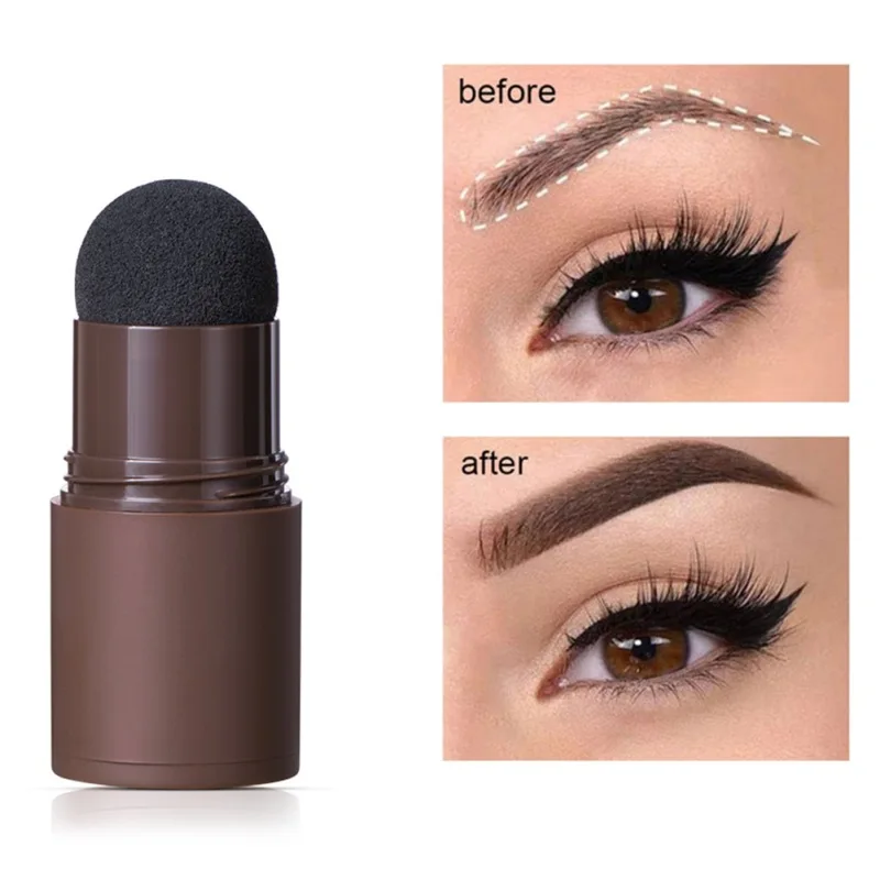 

3 Typies Waterproof Stamp Brow Shaping Kit Eyebrow Definer Stamp Women Cosmetic Eyebrow Powder