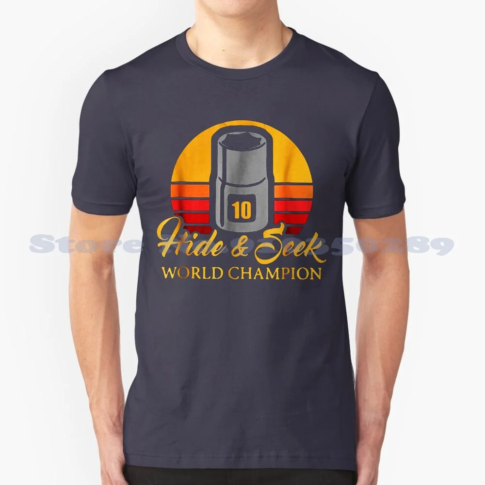 10Mm Socket Hide And Seek World Champion 100% Cotton T-Shirt 10Mm Socket Mechanic Hide And Seek