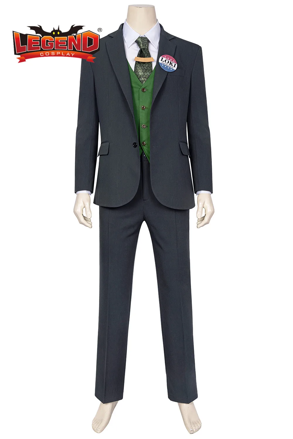 Loki Cosplay Costume Loki 2021 Blazer suit outfit tie helmet loki badge Loki for President cosplay costume custom made