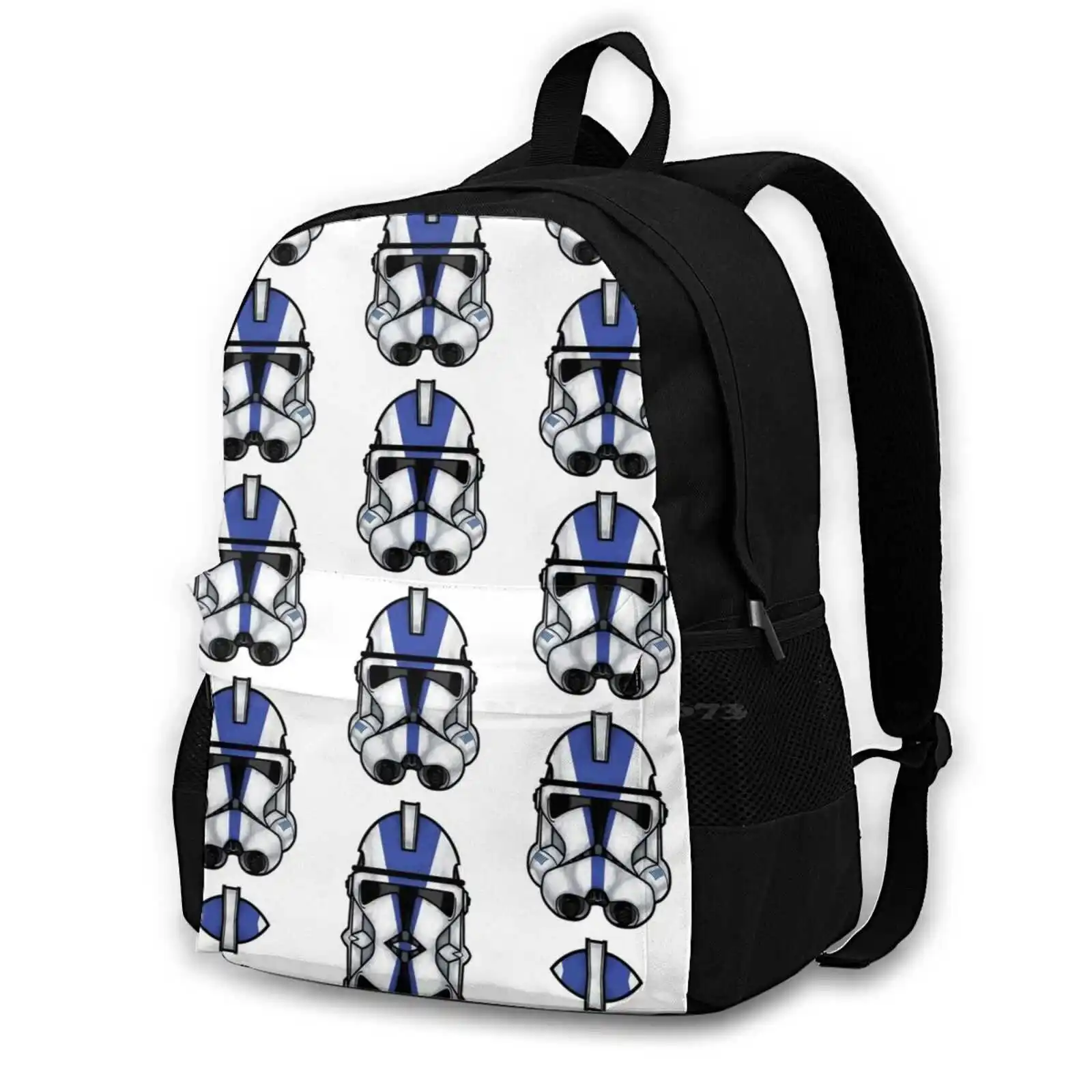 Clone Helmet School Bag Big Capacity Backpack Laptop Clone Wars Clone Trooper Clone Helmet Jedi Sith Knight Laptop Movie Show