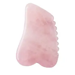 Original Rose Quartz Comb Sawtooth Gua Sha Tool Massage Head Health Care Body Face Natural Stone Crystal Scraping Board Massager