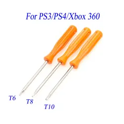 Security Screwdriver for Xbox 360/ PS3/ PS4 Tamperproof Hole Repairing Opening Tool Screw Driver Torx T6 T8 T10