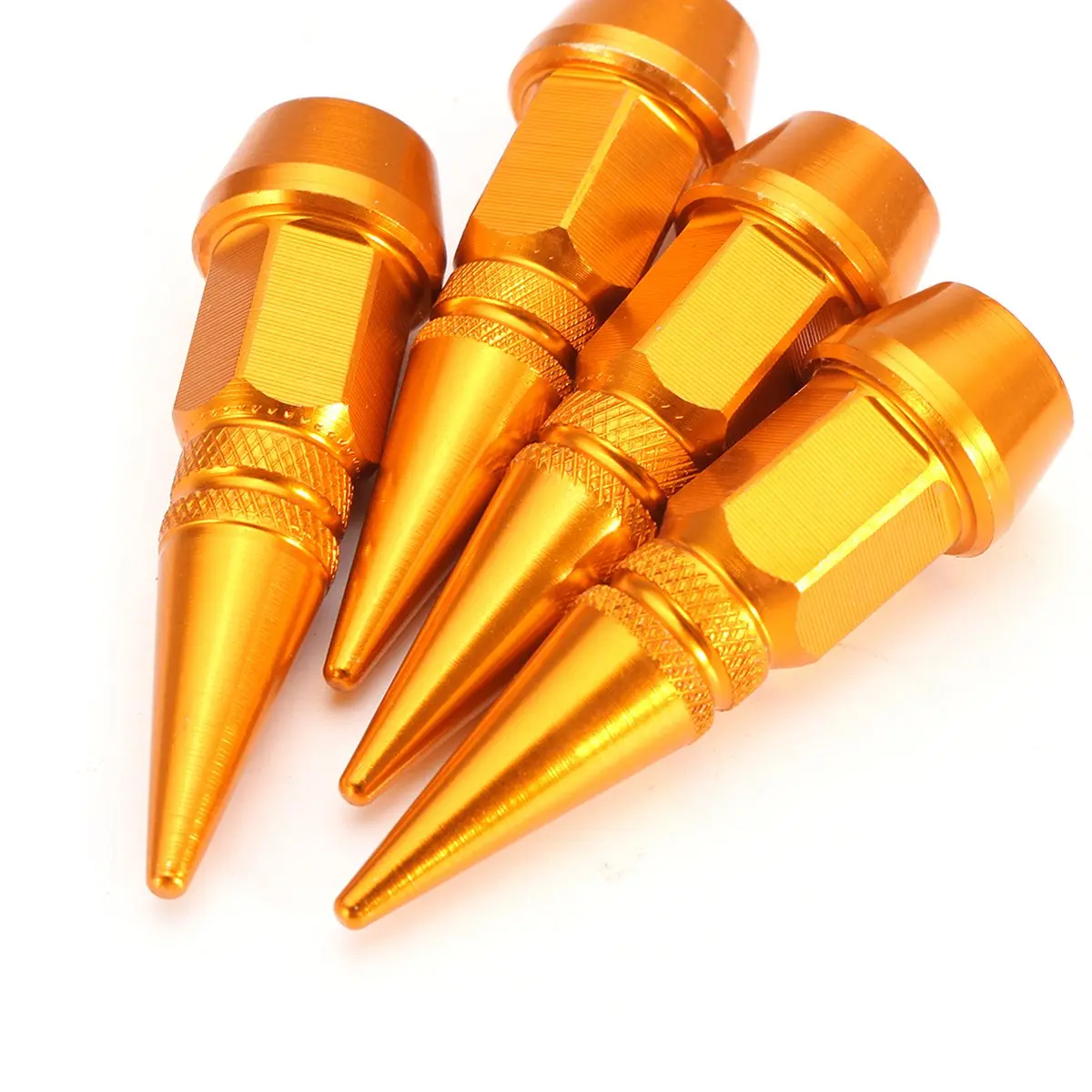 4pcs/set Car Anti-theft Tire Valve caps Bullet head Style Antirust Motorcycle Bike Car Wheel Tyre Tires Valve Stem Caps