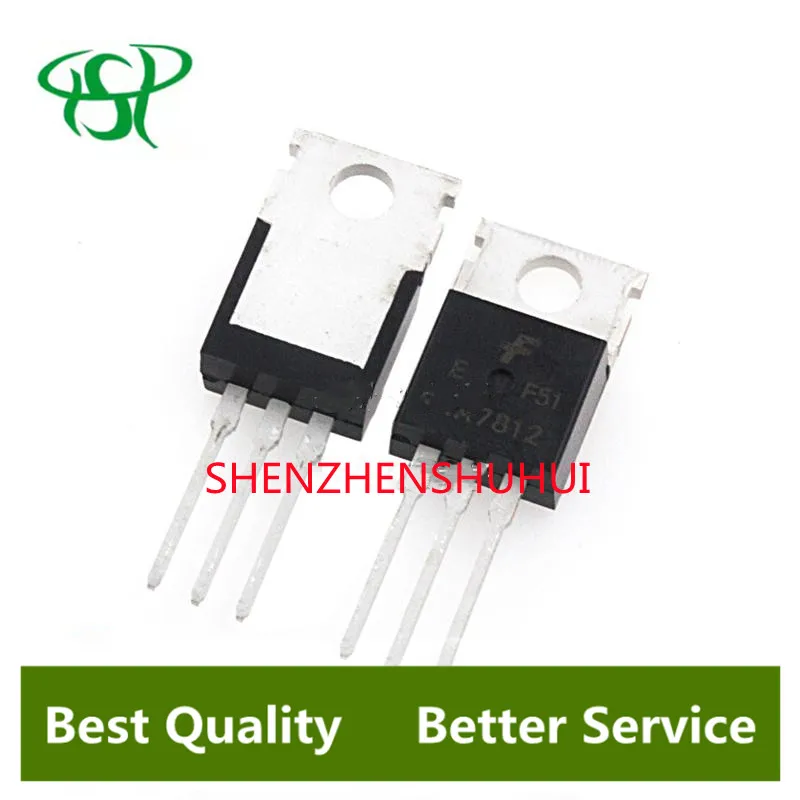 

10PCS/LOT KA7812 7812 KA7812ETU TO-220 12V 1A three-terminal regulator tube In Stock