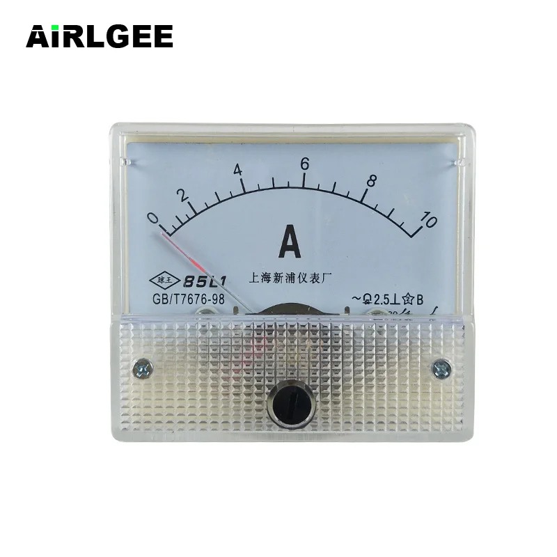 

85L1 AC Analog Current Meter AC 1A 2A 3A 5A 10A 15A 20A 30A 50A 2.5 Class Fine Tuning Dial Panel Ampere Meter Amperemeter