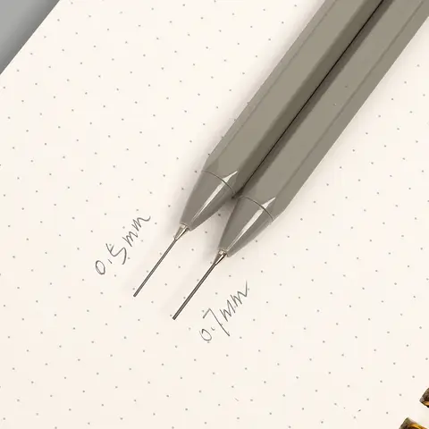 JIANWU 3 st 0,5/0,7 mm enkla mekaniska pennor plastritning drivande automatisk penna student kontorsmaterial brevpapper 10 best sales Muji-penna - №5