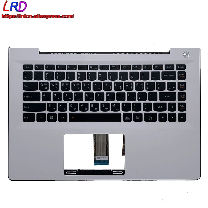 

C Cover Upper Case Palmrest with KR Korean Backlit Keyboard for Lenovo U41 S41 -70 -75 -35 500S-14 300S-14ISK Laptop 5CB0J32934