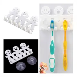 Toothbrush Holder Suction Cup Wall Mounted Bathroom Organizer Drying Drain Organization Rack Reusable Accessory